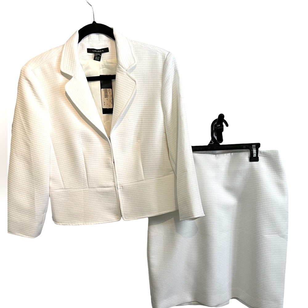 NWT White Skirt Suit